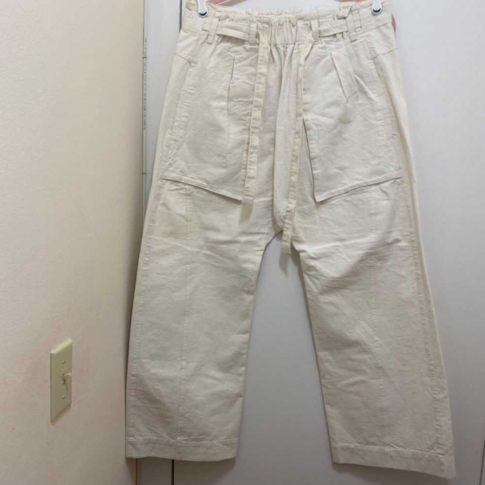 NWT Free People Sky Rider Straight Leg in Ecru - Size Large - Picture 6 of 7